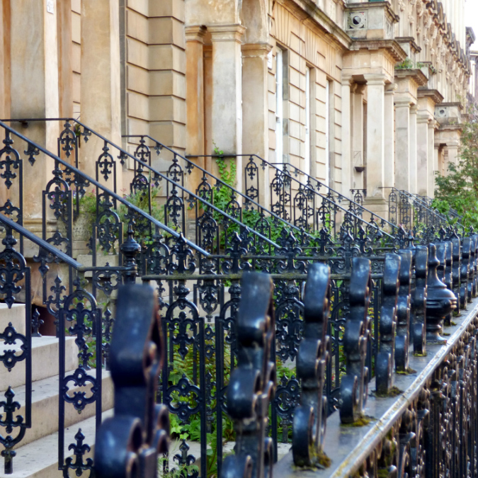 HALF Glasgow Scotland 19th Century Architecture Detail shutterstock_690570739
