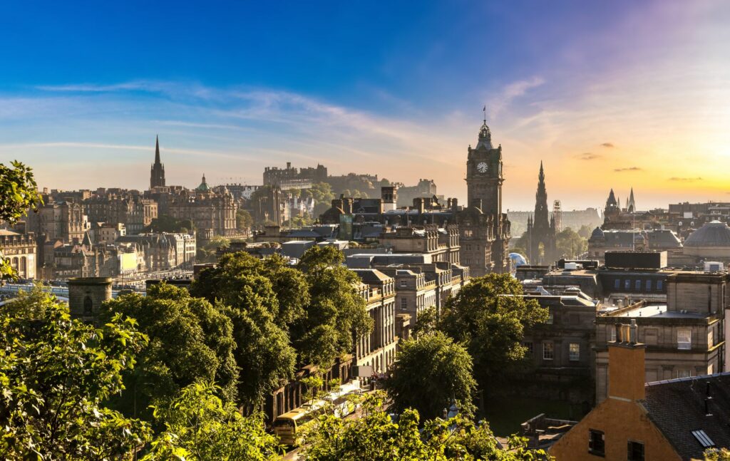 Living in Edinburgh - Castle from Calton Hill