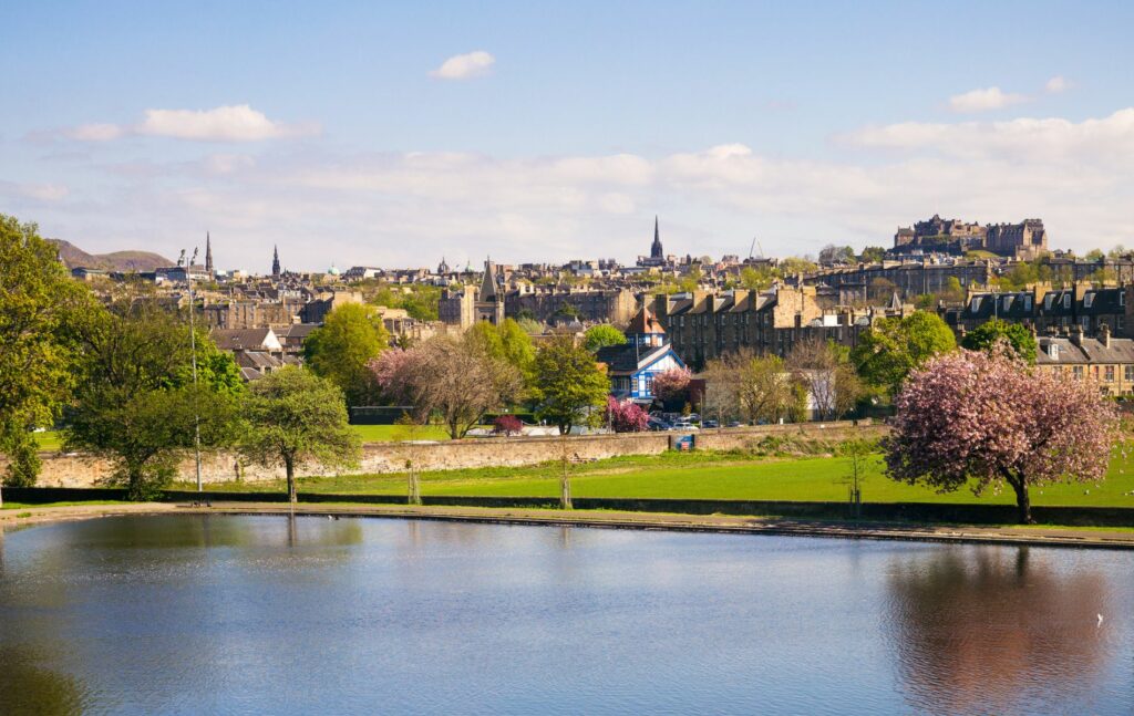 Edinburgh's Skyline from Inverleigh Park