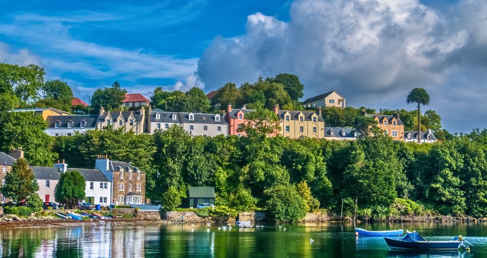 Islands and peninsulas, Portree on the Isle of Skye