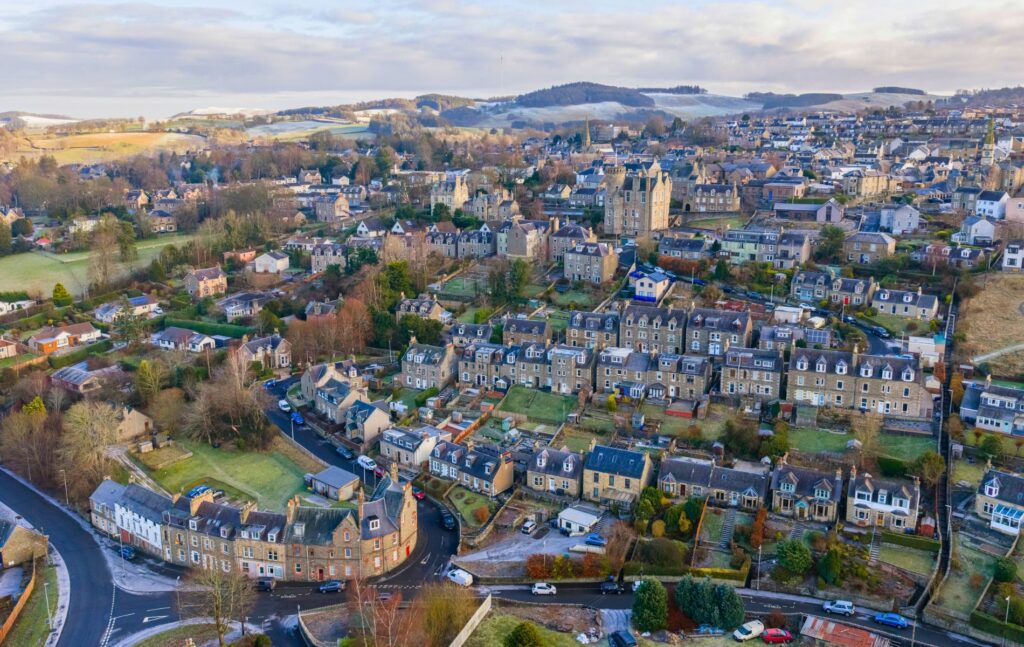 Aerial view of Selkirk Residential area