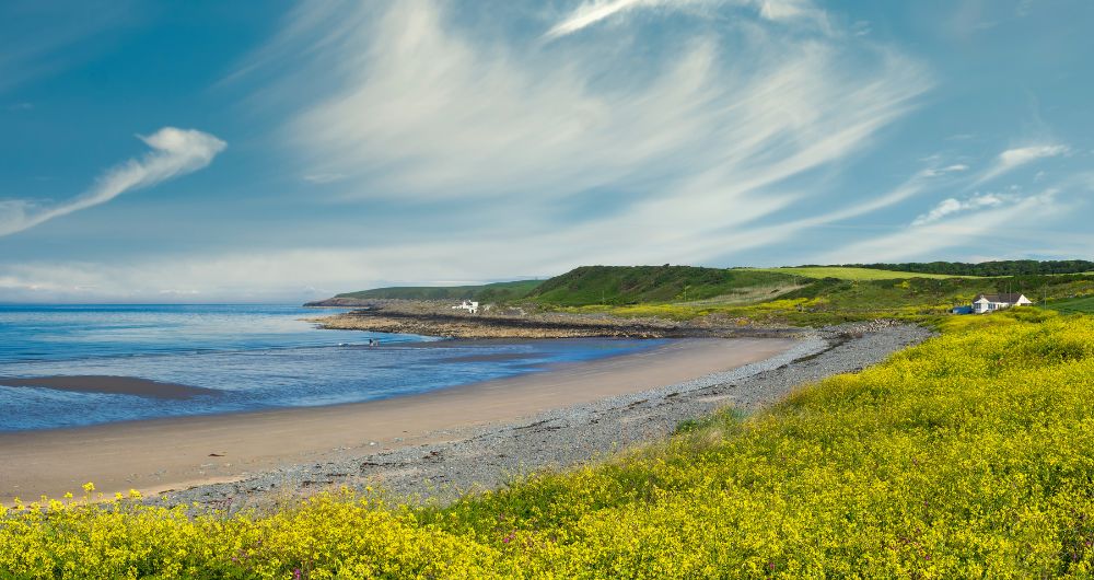 Port Logan on the Galloway Coast of Scotland