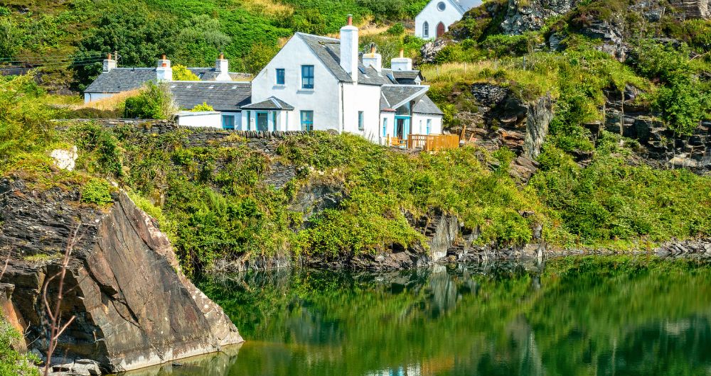 Luing island landscape near Oban Argyll