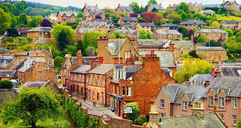 Melrose, small town in the Scottish Borders Scotland