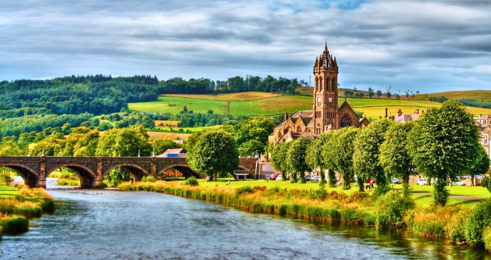Peebles in the Scottish Borders