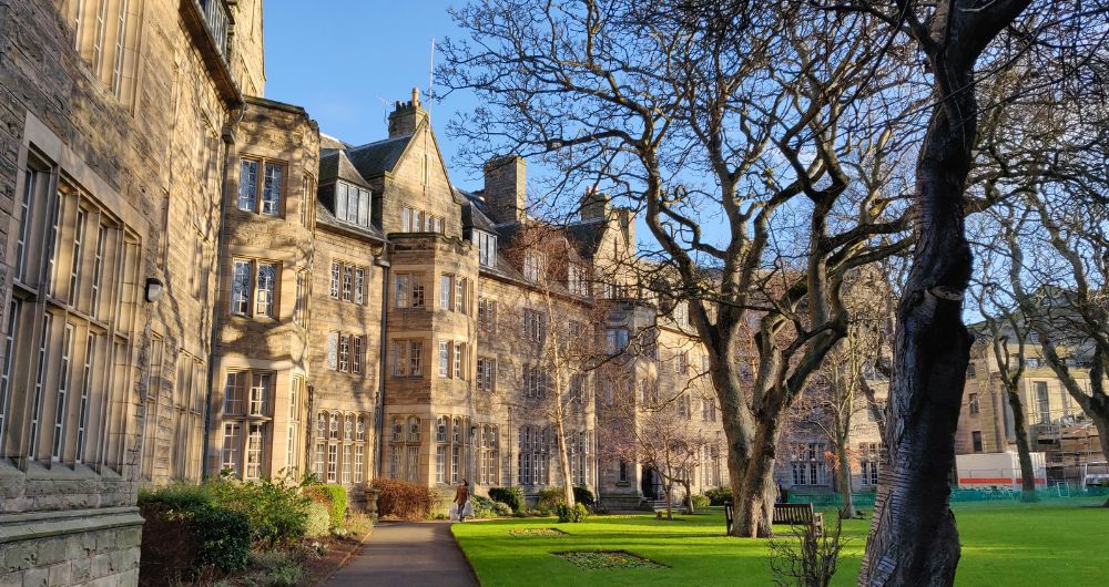 Schools and education, University of St Andrews and the garden in Scotland