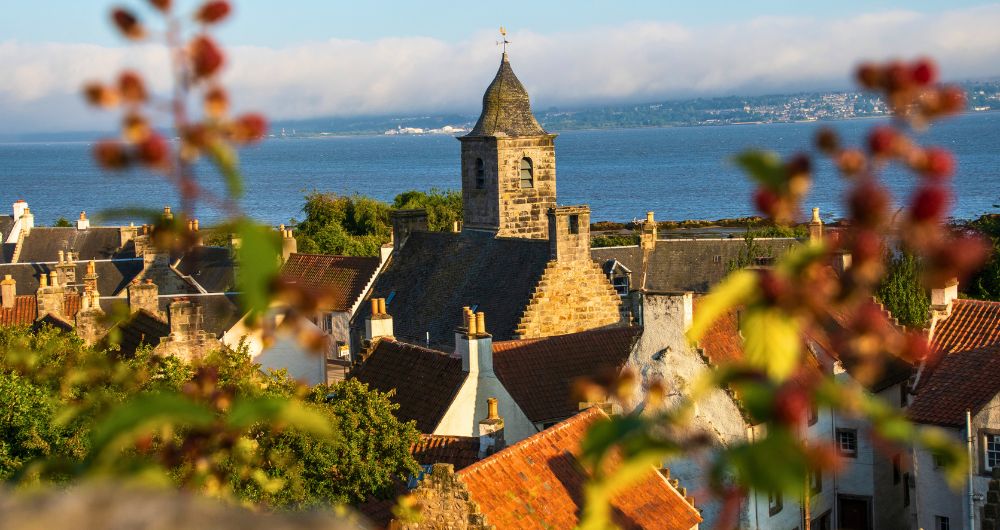 Culross Fife with Firth of Forth in distance