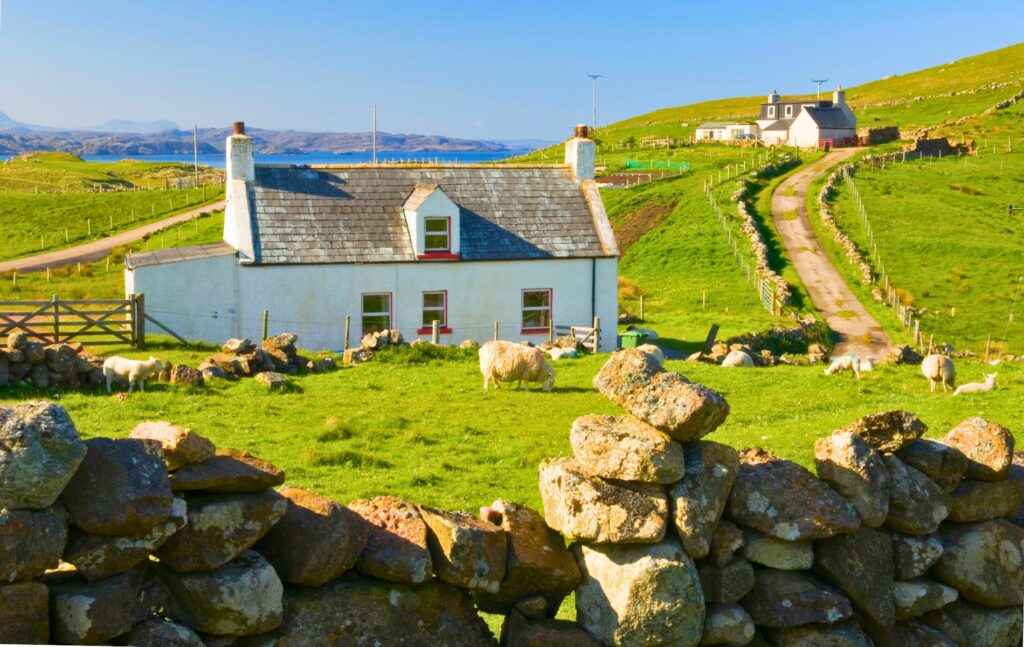 Crofting landscape in the Scottish Highlands