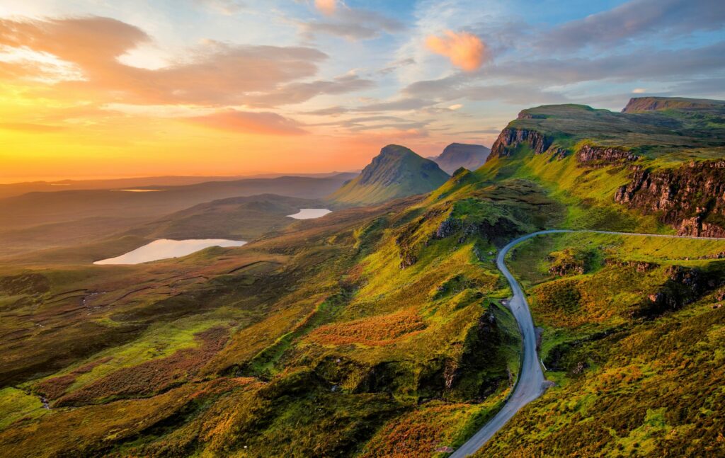 Sunrise at Quiraing on the Isle of Skye, Scotland